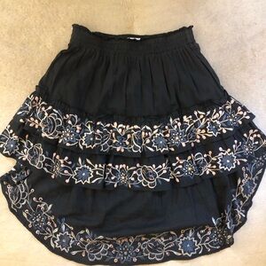 Misa of Los Angeles high low mini skirt size Small